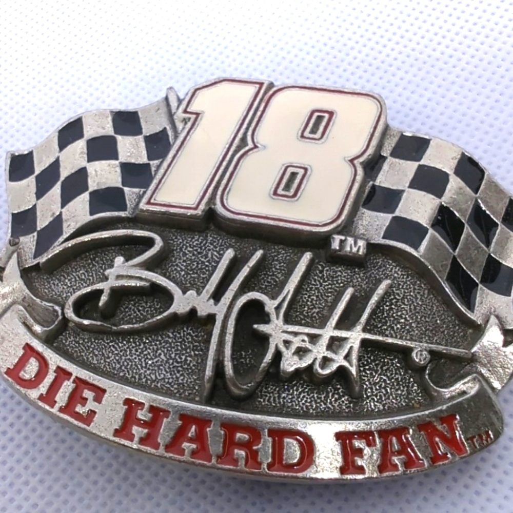 🏁NASCAR & INDY Race Car Driver Bob Scott #18 (Deceased) RARE Pewter Belt Buckle